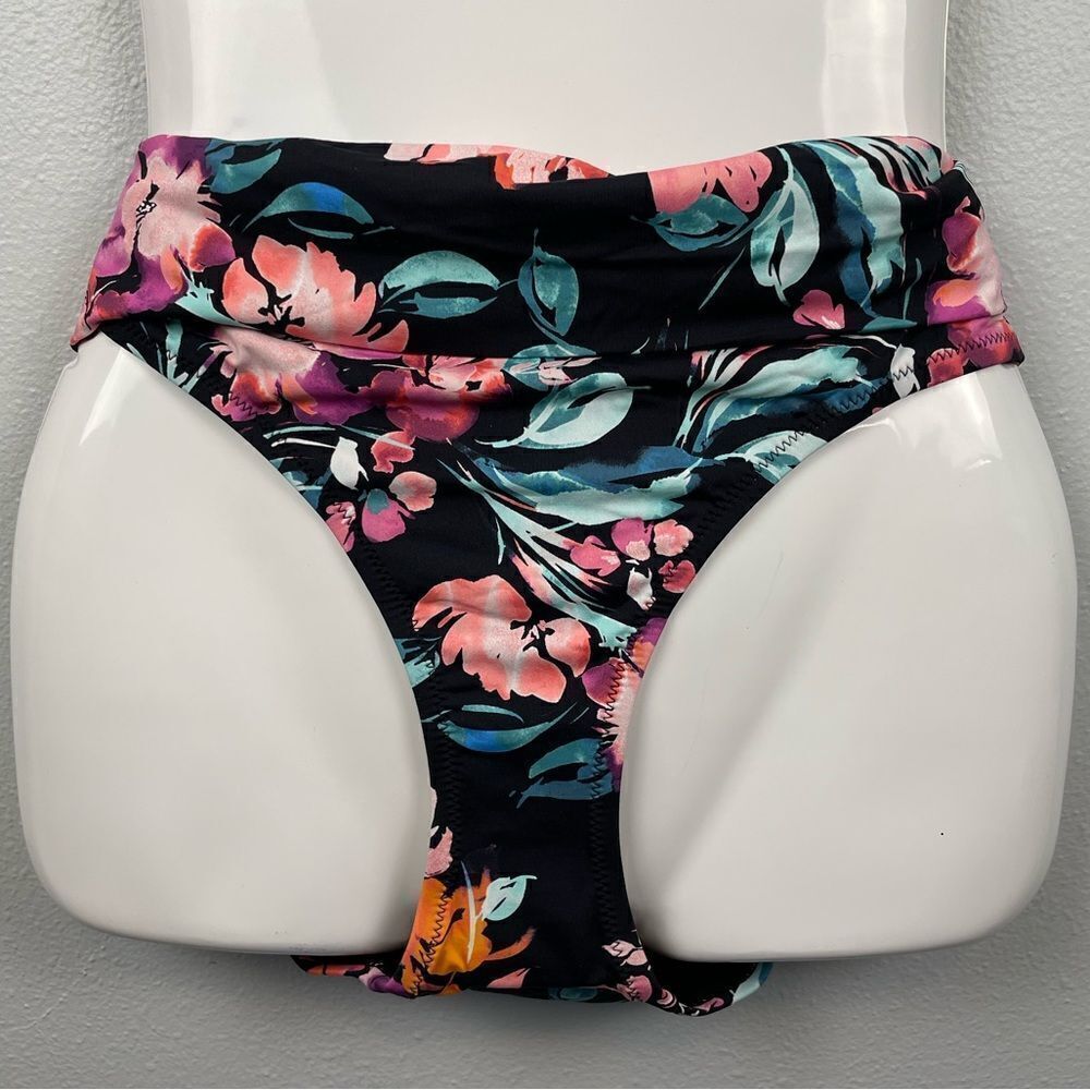 NWT Island Eacape Tahiti Floral High Waisted Bikini Bottoms Size 12